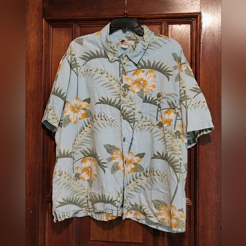 Joe Marlin Hawaiian Tropical Floral Shirt- XXL- 2X